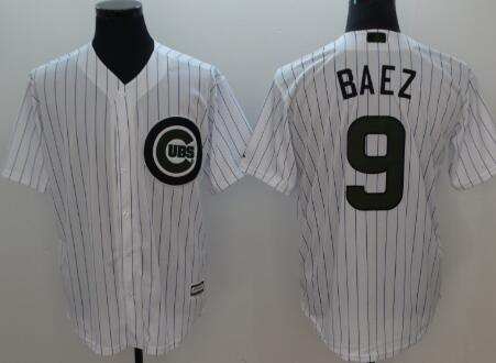 Men's Chicago Cubs #9 Javier Baez White Edition  Baseball jersey
