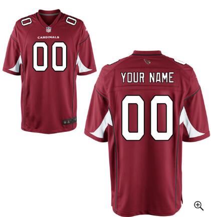 Men's Arizona Cardinals Nike Cardinal Custom Game Jersey With Any name and Number