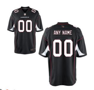 Mens Arizona Cardinals Nike Black Customized Alternate Game Jersey