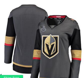 Women's Vegas Golden Knights Fanatics Branded Black 2018 Stanley Cup Final Bound Home Breakaway Blank Jersey