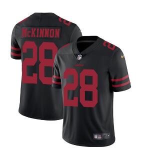 Nike San Francisco 49ers #28 Jerick McKinnon Black Alternate Men's Stitched NFL Vapor Untouchable Limited Jersey Nike San Francisco 49ers #28 Jerick McKinnon Black Alternate Men's Stitched NFL Vapor Untouchable Limited Jersey