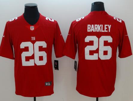 Nike Giants #26 Saquon Barkley Red Alternate Men Stitched NFL Vapor Untouchable Limited Jersey