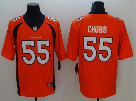 Men's Denver Broncos Bradley Chubb Nike Orange 2018 NFL Game Jersey