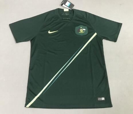 Men Australia home green 2018 World Cup models with any name and No,