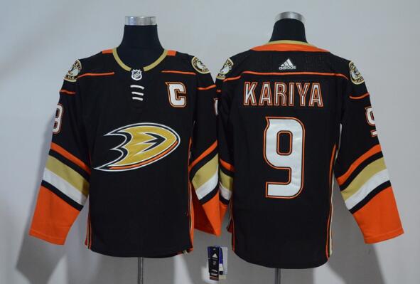 2018 Adidas Anaheim Ducks 9 Paul Kariya Black Men ice hockey nhl jerseys