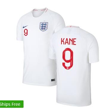 Harry Kane England National Team Nike 2018 Home Replica Stadium Player Jersey – White