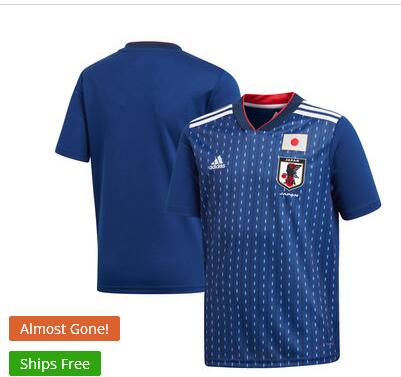 Japan National Team adidas 2018 Home Replica Blank Jersey - Blue