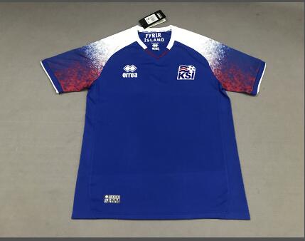 Iceland home blue 2018 World Cup jerseys can with  any name and No.