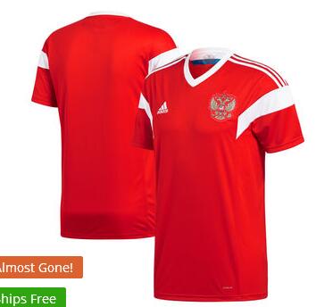 ussia National Team adidas 2018 Home Replica Blank Jersey - Red