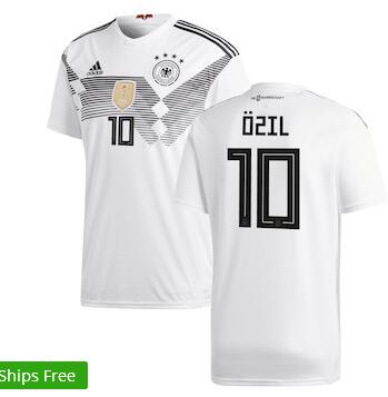Mesut Özil Germany National Team adidas 2018 Home Replica Player Jersey – White