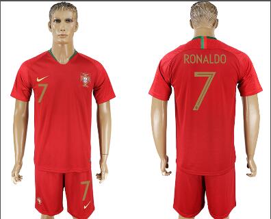 Cristiano Ronaldo Portugal 2018 Home Jersey suits