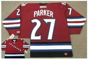 Colorado Avalanche #27 SCOTT PARKER 2002 CCM Throwback Alternate NHL Hockey Jersey