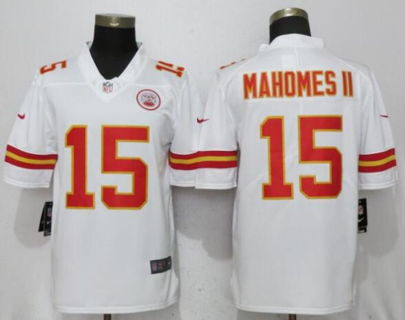 New Nike Kansas City Chiefs 15 Mahomes ll White 2017 Vapor Untouchable Limited Player Men Jersey