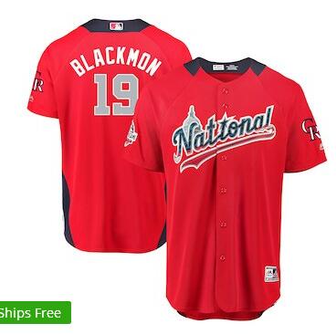 Men's National League Charlie Blackmon Majestic Red 2018 MLB All-Star Game Home Run Derby Player Jersey