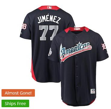 Men's American League Joe Jimenez Majestic Navy 2018 MLB All-Star Game Home Run Derby Player Jersey