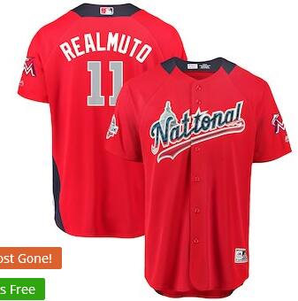Men's National League JT Realmuto Majestic Red 2018 MLB All-Star Game Home Run Derby Player Jersey