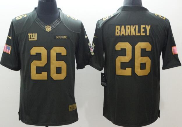 Nike New York Giants 26 Saquon Barkley Men Limited Jersey