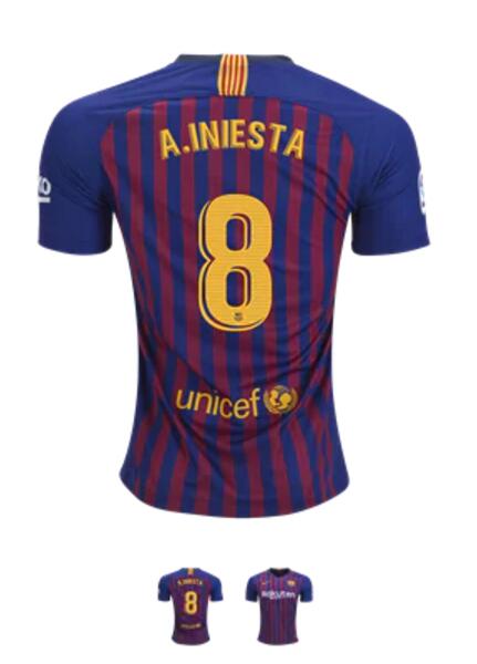 niesta FC Barcelona 18/19 Home Jersey by Nike for Men
