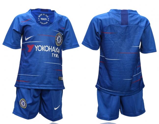 Youth Kids Nike Chelsea Home Shirt Suits