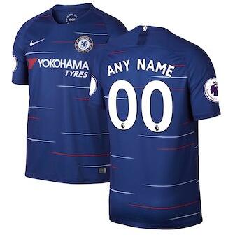 Chelsea Nike 2018/19 Home Replica Custom Jersey – Blue