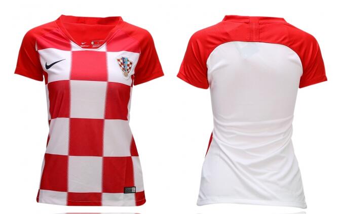 Croatia home woman soccer jersey can with any name and No.