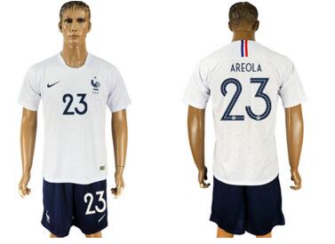 France 23 AREOLA Away 2018 FIFA World Cup Soccer Jersey