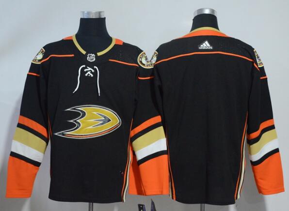 2018 New Adidas Anaheim ducks Men Black Hockey Jerseys