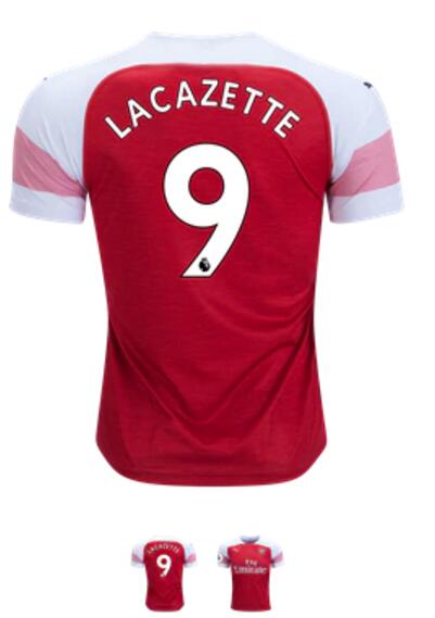 Alexandre Lacazette Arsenal 18/19 Home Jersey by PUMA