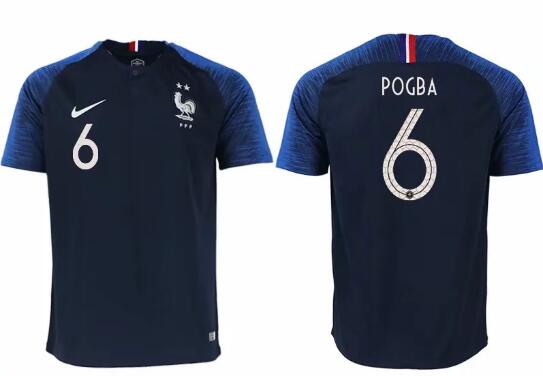 Men Nike Pogba France Home Jersey 2018