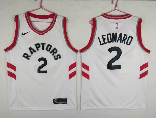 New Nike Toronto Raptors Men 2 Kawhi Leonard Basketball Jersey White