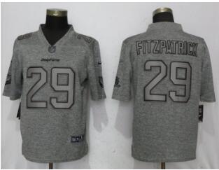 Nike Miami Dolphins #29 Minkah Fitzpatrick Gray Gridiron Gray Vapor Untouchable Limited Jersey