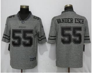 Nike Dallas Cowboys #55 Leighton Vander Esch Gray Gridiron Gray Vapor Untouchable Limited Jersey