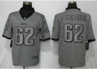 Nike Philadelphia Eagles #62 Jason Kelce Gray Gridiron Gray Vapor Untouchable Limited Jersey