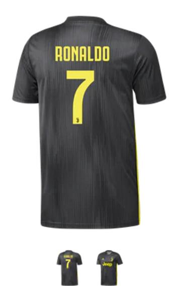 Cristiano Ronaldo Juventus 18/19 Third Jersey by adidas for Men