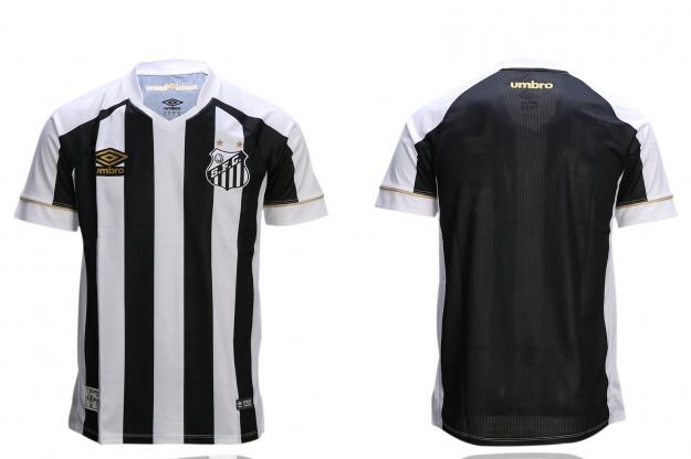 Men Umbro Launch Santos 18/19 Home & Away Shirts