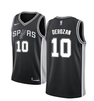 Nike San Antonio Spurs #10 DeMar DeRozan Black NBA Swingman Icon Edition Jersey