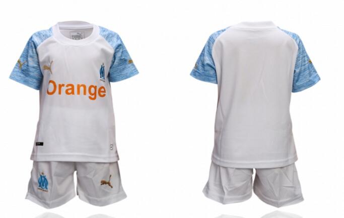 Kids Puma Olympique Marseille 18-19 Home Kit Jersey