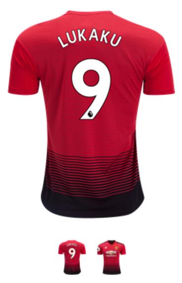 Romelu Lukaku Manchester United 18/19 Home Jersey by adidas