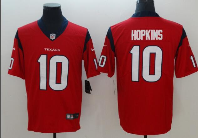 Nike Houston Texans 10 DeAndre Hopkins men red nfl football game Jerseys