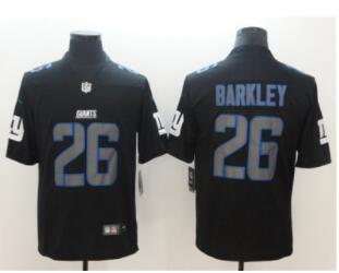 Nike New York Giants #26 Saquon Barkley Black Vapor Impact Limited Jersey