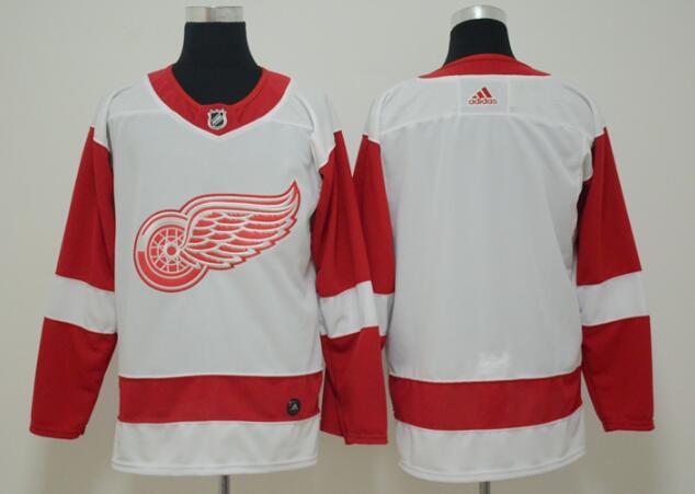 Men Adidas Detroit Red Wings White Blank  Stitched Jersey