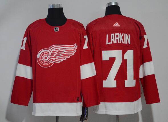 Men Adidas Detroit Red Wings #71 Dylan Larkin Red Home  Stitched Jersey