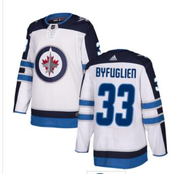 Adidas NHL Winnipeg Jets #33 Dustin Byfuglien Away White Authentic Jersey