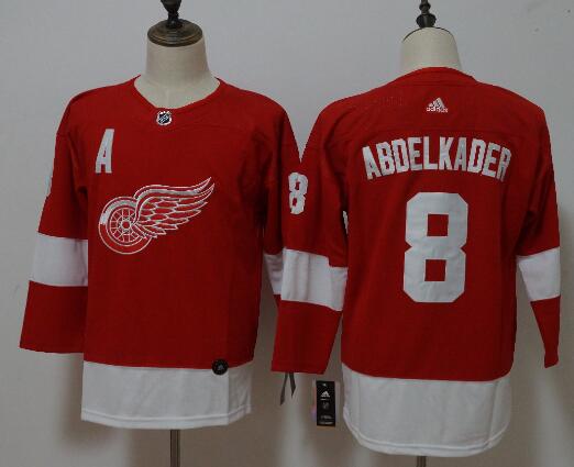 Youth or Women Detroit Red Wings 8 Aboelkader  Hockey Jersey