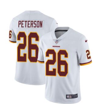 Nike Washington Redskins #26 Adrian Peterson White Men's Stitched NFL Vapor Untouchable Limited Jersey