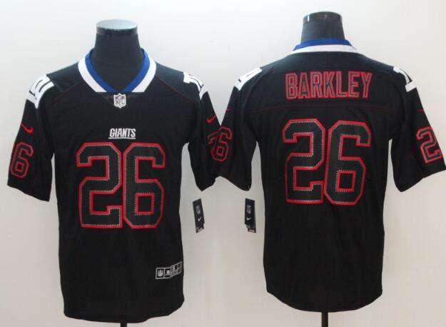Nike New York Giants #26 Saquon Barkley Black Shadow Legend Limited Jersey