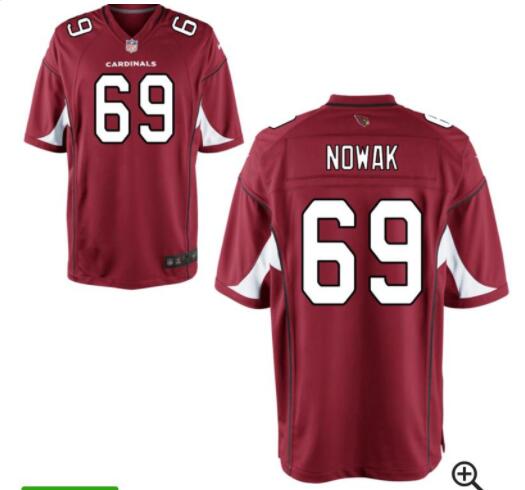 Men's Arizona Cardinals 69#  nowak jersey