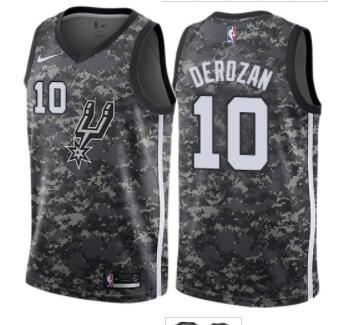 Nike San Antonio Spurs #10 DeMar DeRozan Camo NBA Swingman City Edition Jersey