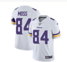 Nike Minnesota Vikings #84 Randy Moss White Men's Stitched NFL Vapor Untouchable Limited Jersey