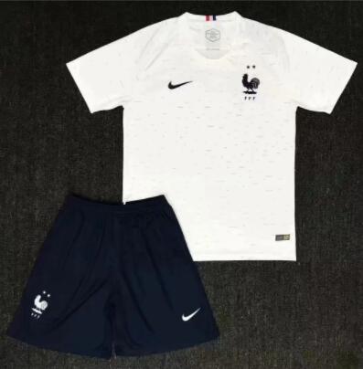 France National Team Nike Kid's  Youth  Jersey with 2 Stars